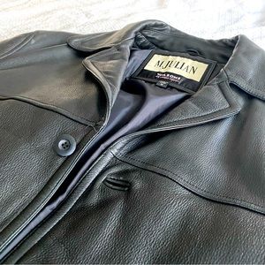 Genuine leather 4-button jacket by Wilsons M.Julian